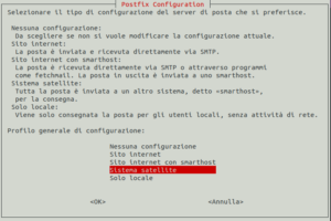 Configurazione postfix